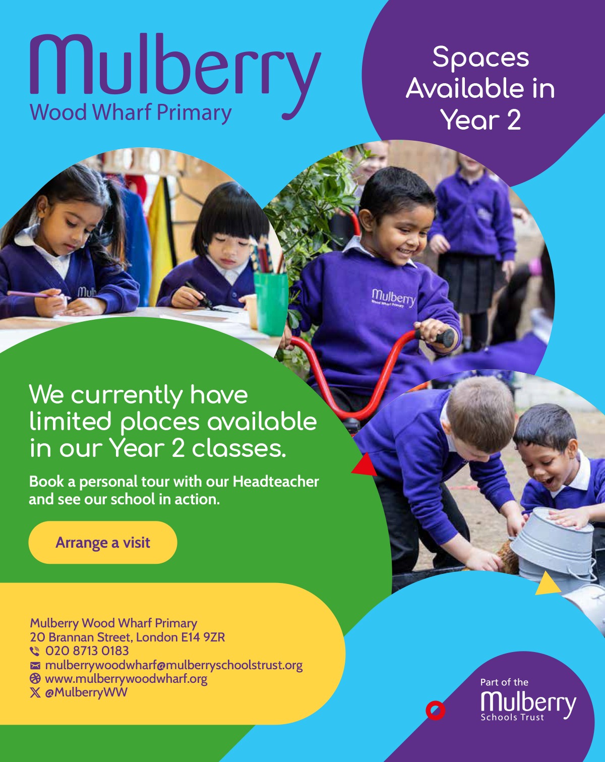 Spaces available in Year 2