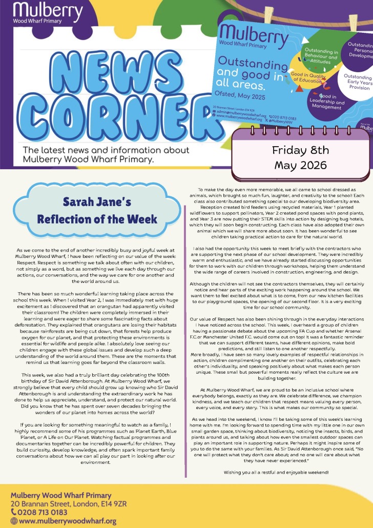 Newsletter - Friday 8th May 2026_Cover